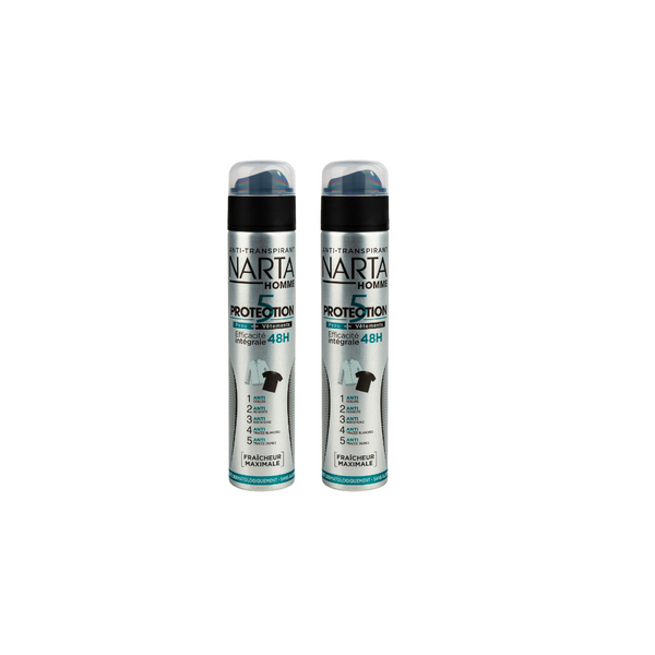 Narta Men Deodorant Atomizer Anti-Perspirant Protection 5 Two For 20% Off