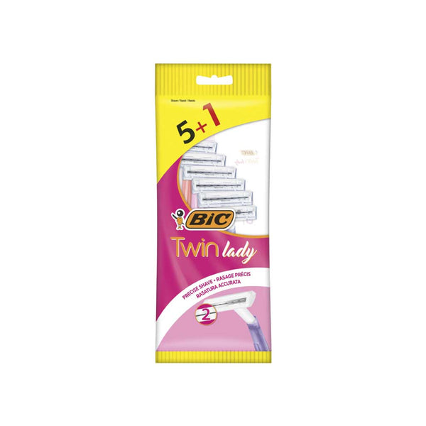 Bic Twin Lady Shaver Pack 5 + 1 Free