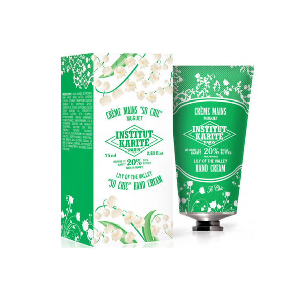 Institut Karité Shea Hand Cream So Chic 75ml Lily Of The Valley With Box