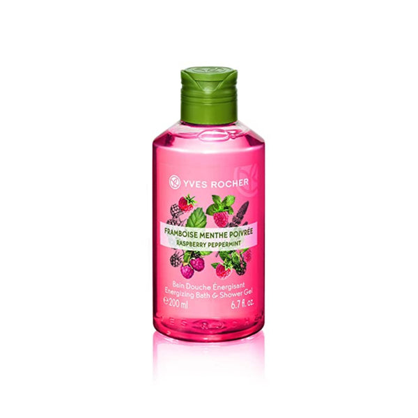 Yves Rocher Energizing Shower Gel Raspberry Peppermint