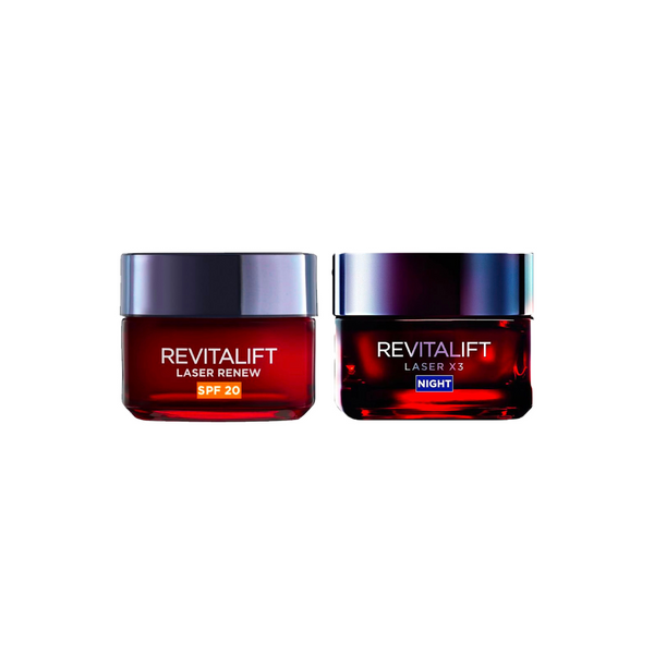 L'Oreal Paris Revitalift Laser Day & Night Cream Bundle At 25% Off