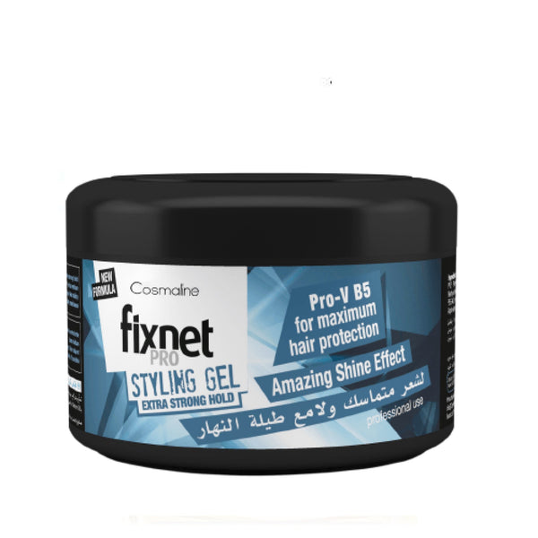 Cosmaline Fixnet Pro Styling Gel Extra Strong Hold Blue