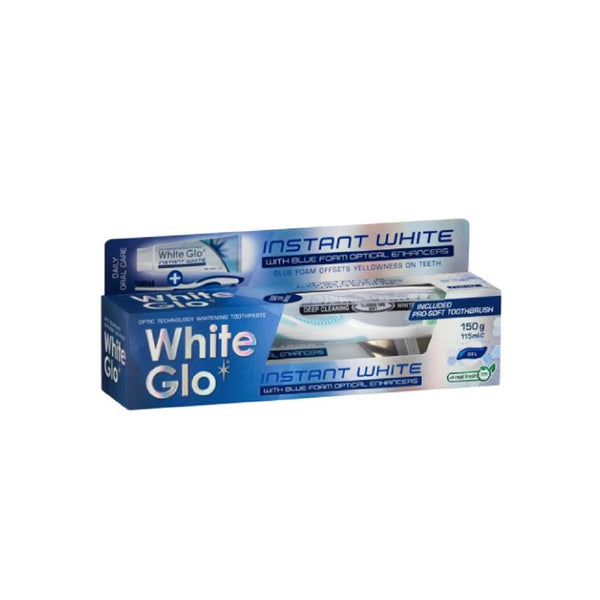 White Glo Charcoal Instant White Toothpaste Set 100ml
