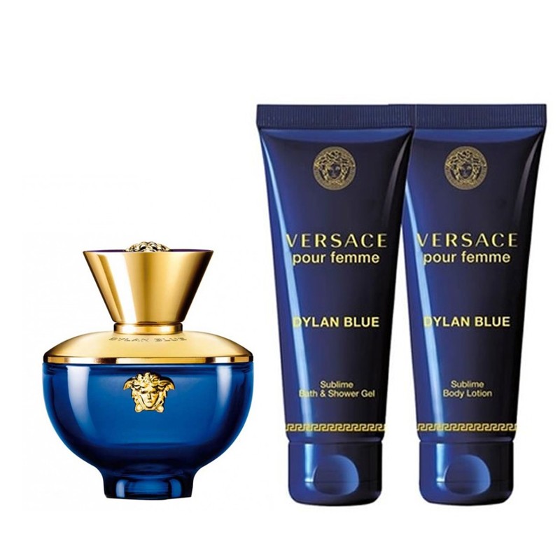 Versace Dylan Blue Eau De Parfum Gift Set For Her 50ML